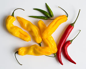 3 colour chillies